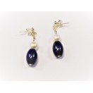 Lapis Lazuli and Freshwater Pearls Earrings